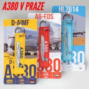 KLÍČENKY SET – A380 V PRAZE